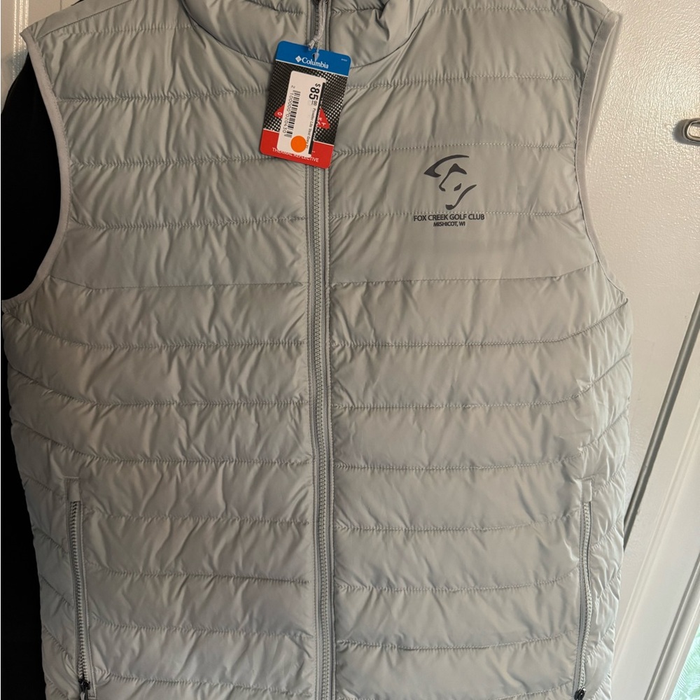 Columbia Light Gray Powder Lite Vest